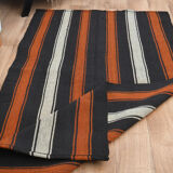 Flat striped rug 91 x 213 cm