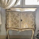 Patinated lacquered sideboard Venetian style Italy 50
