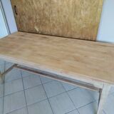 Farmhouse table with extensions and renovated drawer