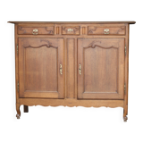 Sumptuous solid oak sideboard, 18th century provincial work
