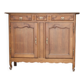 Sumptuous solid oak sideboard, 18th century provincial work