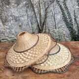 Vintage wicker pendant light