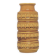 vintage ochre yellow West Germany vase of coffee beans Scheurich