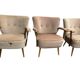 Vintage beige cocktail armchair / armchair / single armchair with armrests
