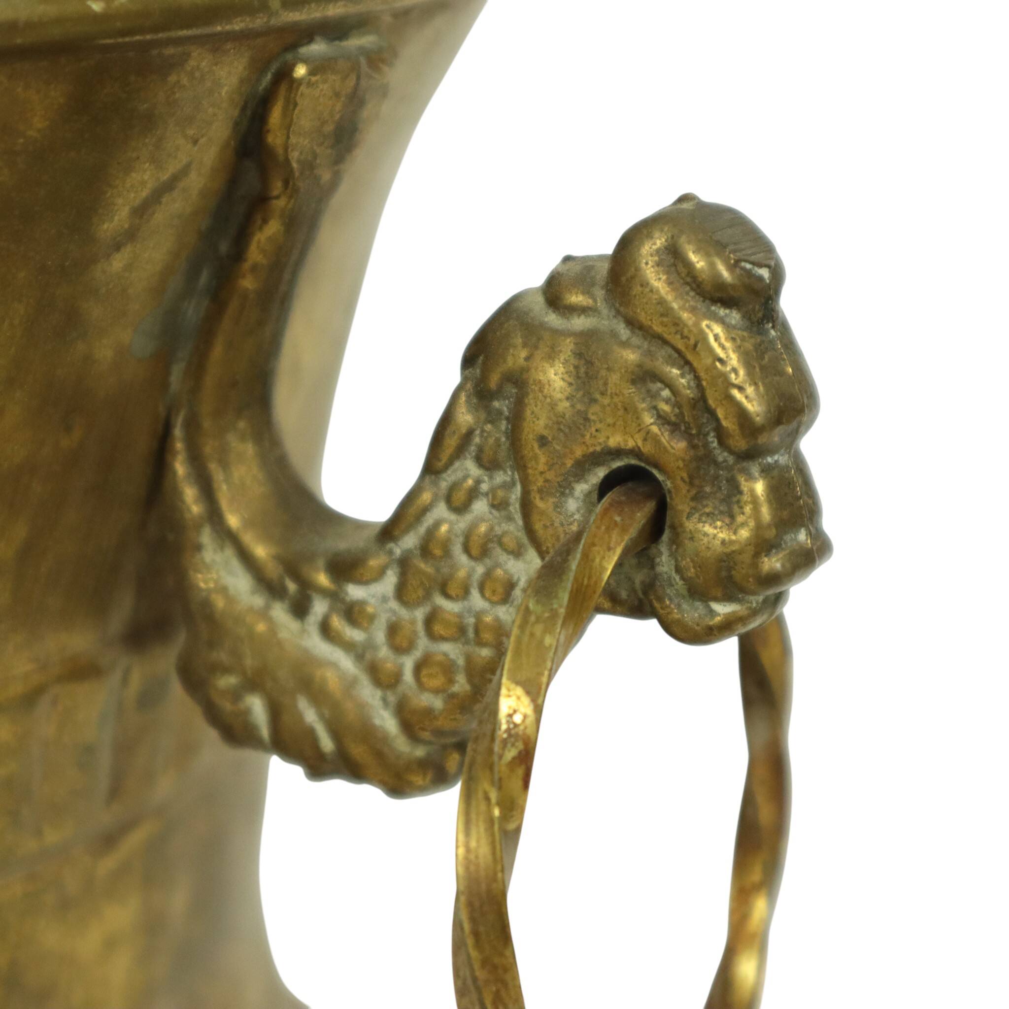 Old Brass Flower Pot Jardinière Mécap Belgium