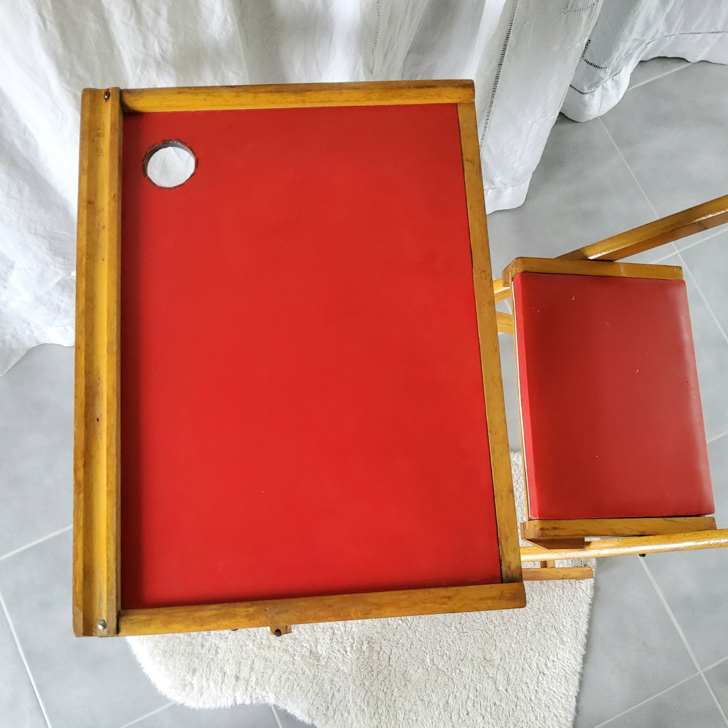 1950s folding school desk