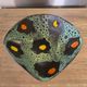 Square shallow dish Vallauris Fat Lava glaze sea foam vintage 1960s