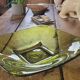 Dish, 80's glass cup