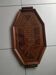 Wood and glass serving tray