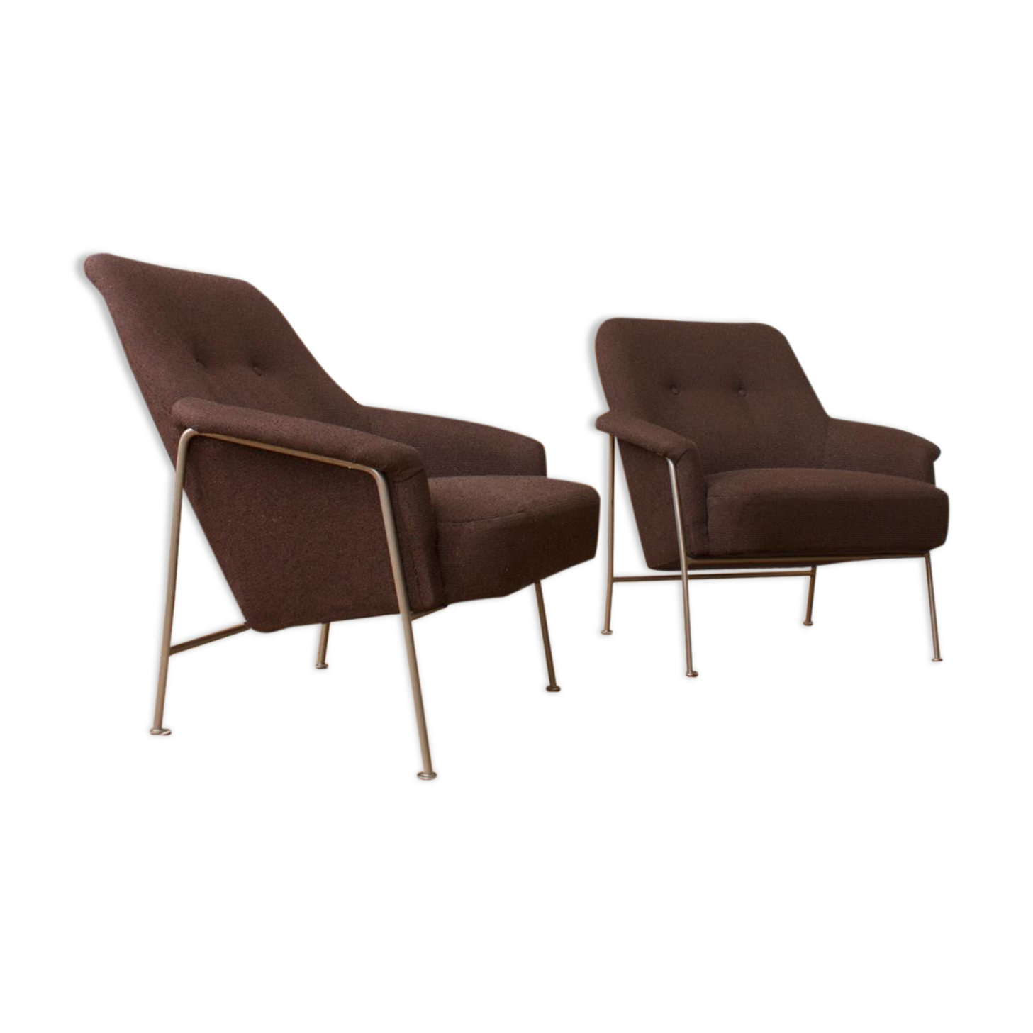 Pair of chairs 162 vintage by Theo Ruth for Artifort