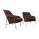 Pair of chairs 162 vintage by Theo Ruth for Artifort
