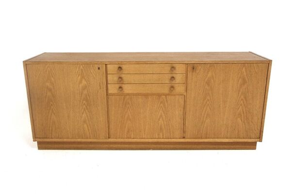 Enfilade scandinave en chêne, Suède, 1960