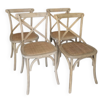 4 chaises  bistrot