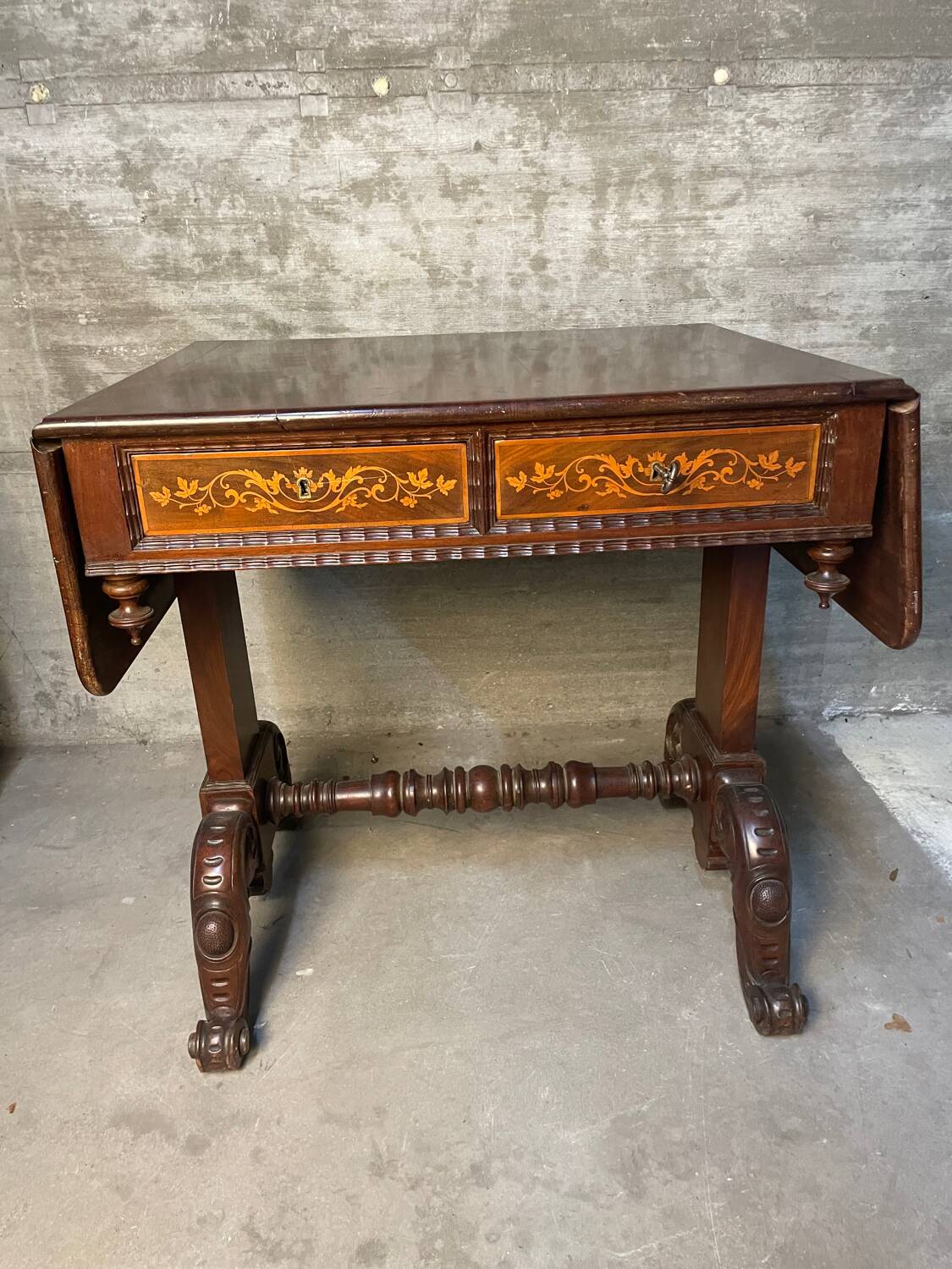 Writing table A Regency Irish carved mahogany writing table circa 1800