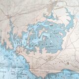 Map of Finistère and Morbihan west coast France