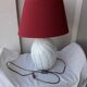 Ceramic lamp in Barbie style