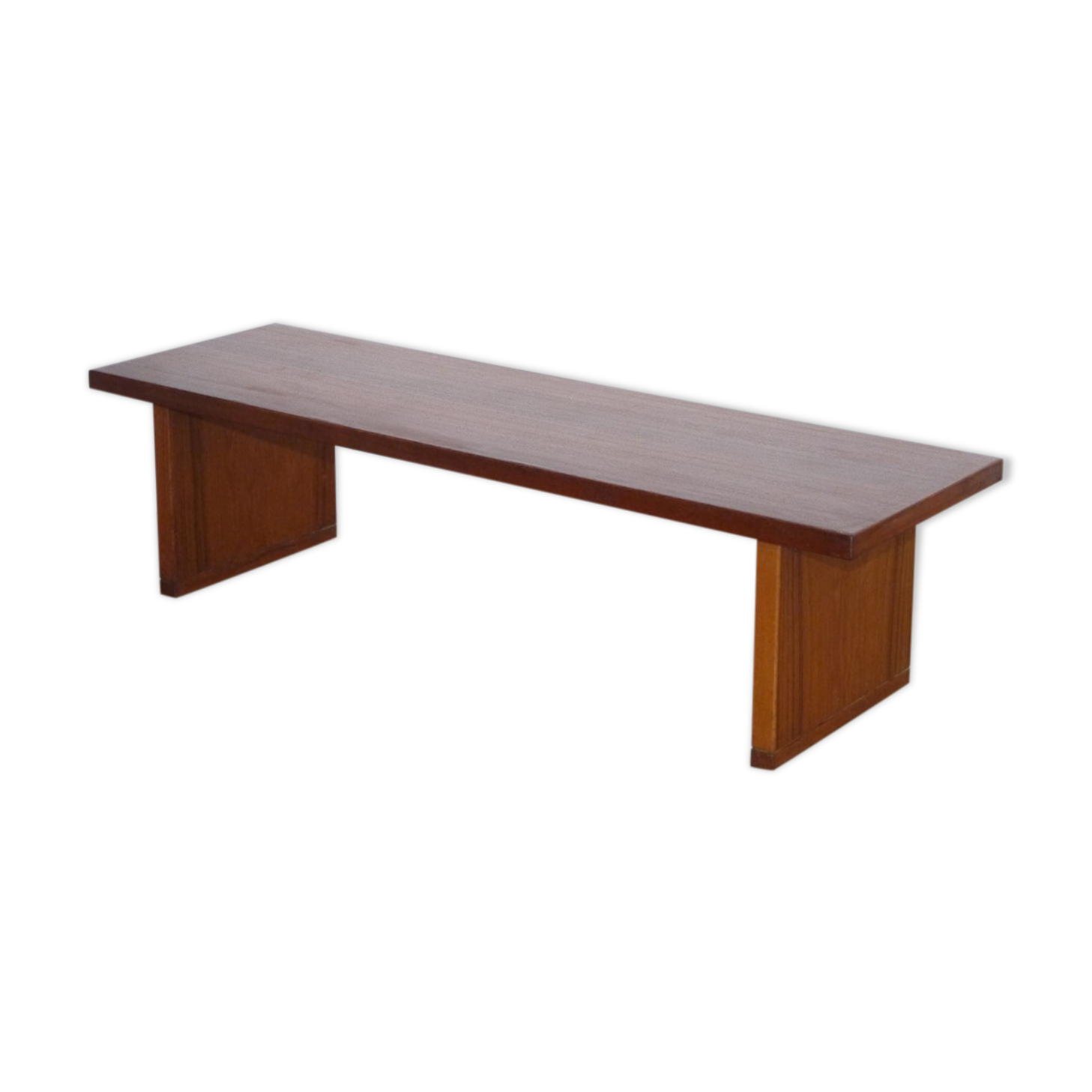Scandinavian vintage teak bench 1970