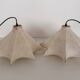 Pair of Italian Designer Cocoon Pendant lights original from the 1960s