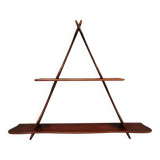 Beautiful shelf in solid teak wood designed/produced by Peder Moss 1950-1960s Denmark.