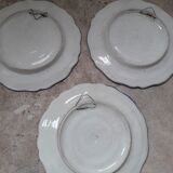 Old earthenware wall plates Bassano Italy floral decor