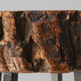 Tabouret en tronc d’arbre massif vers 1940