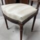 Flat desk and Louis XVI style chair in mahogany veneer (nineteenth century)