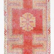 3x12 Faded Red Vintage Runner Rug, 97x353Cm