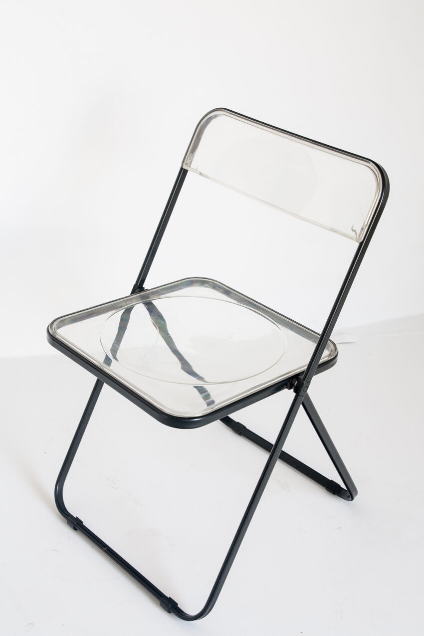 Set of 4 vintage folding chairs published by Stua, Spain 1980.