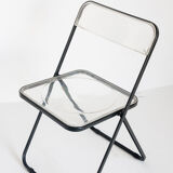 Set of 4 vintage folding chairs published by Stua, Spain 1980.