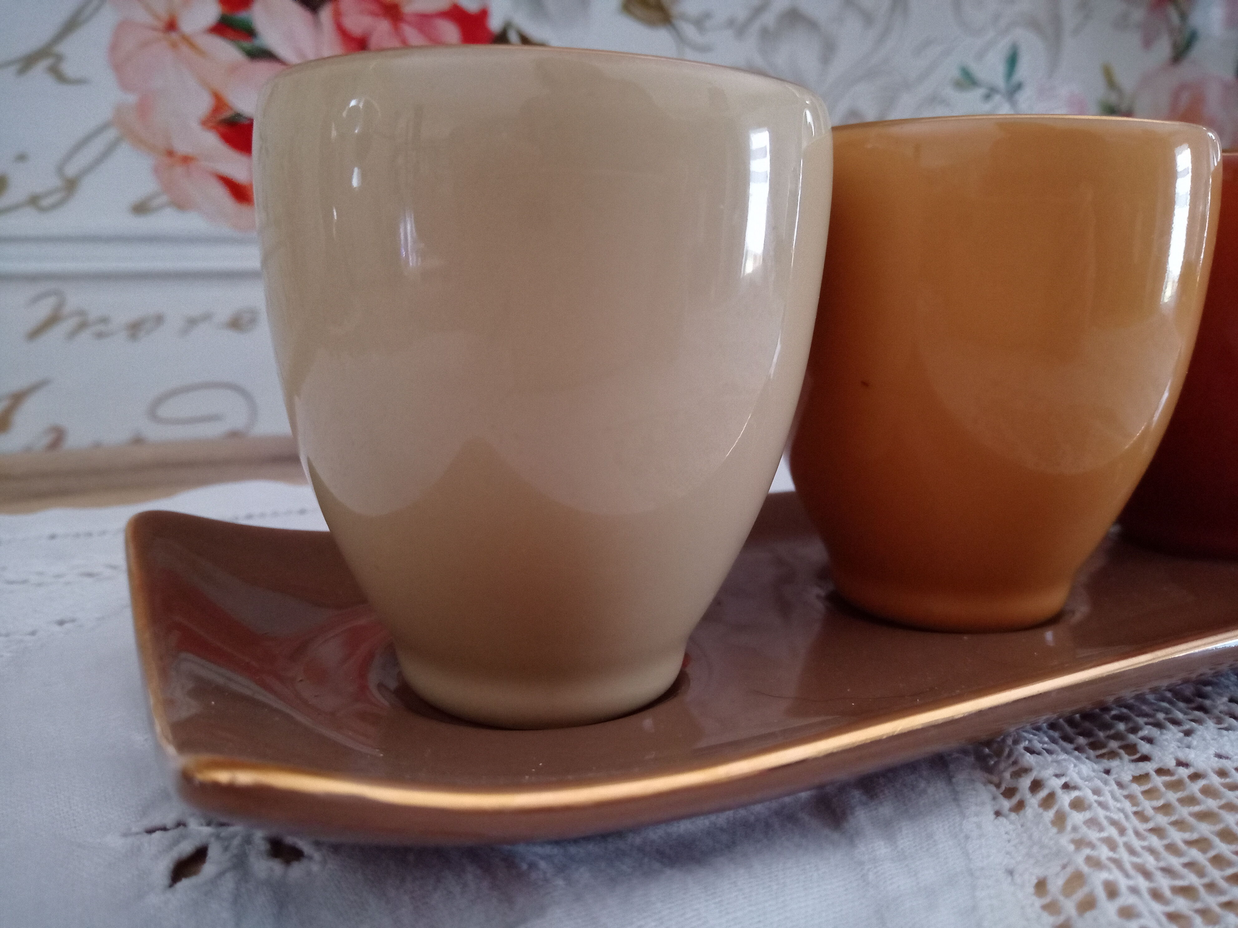 Fine porcelain coffee set