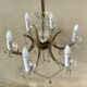 Lustre 6 branches art deco