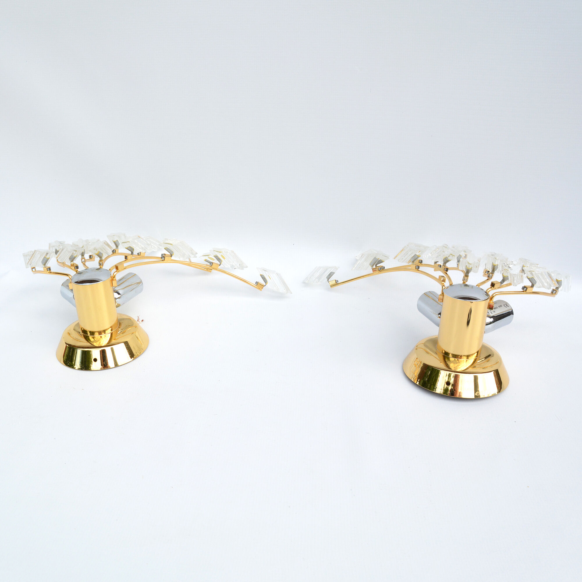 Pair of wall lamps by O. Torlasco Stilkronen, type SI30, Italy, 1970s