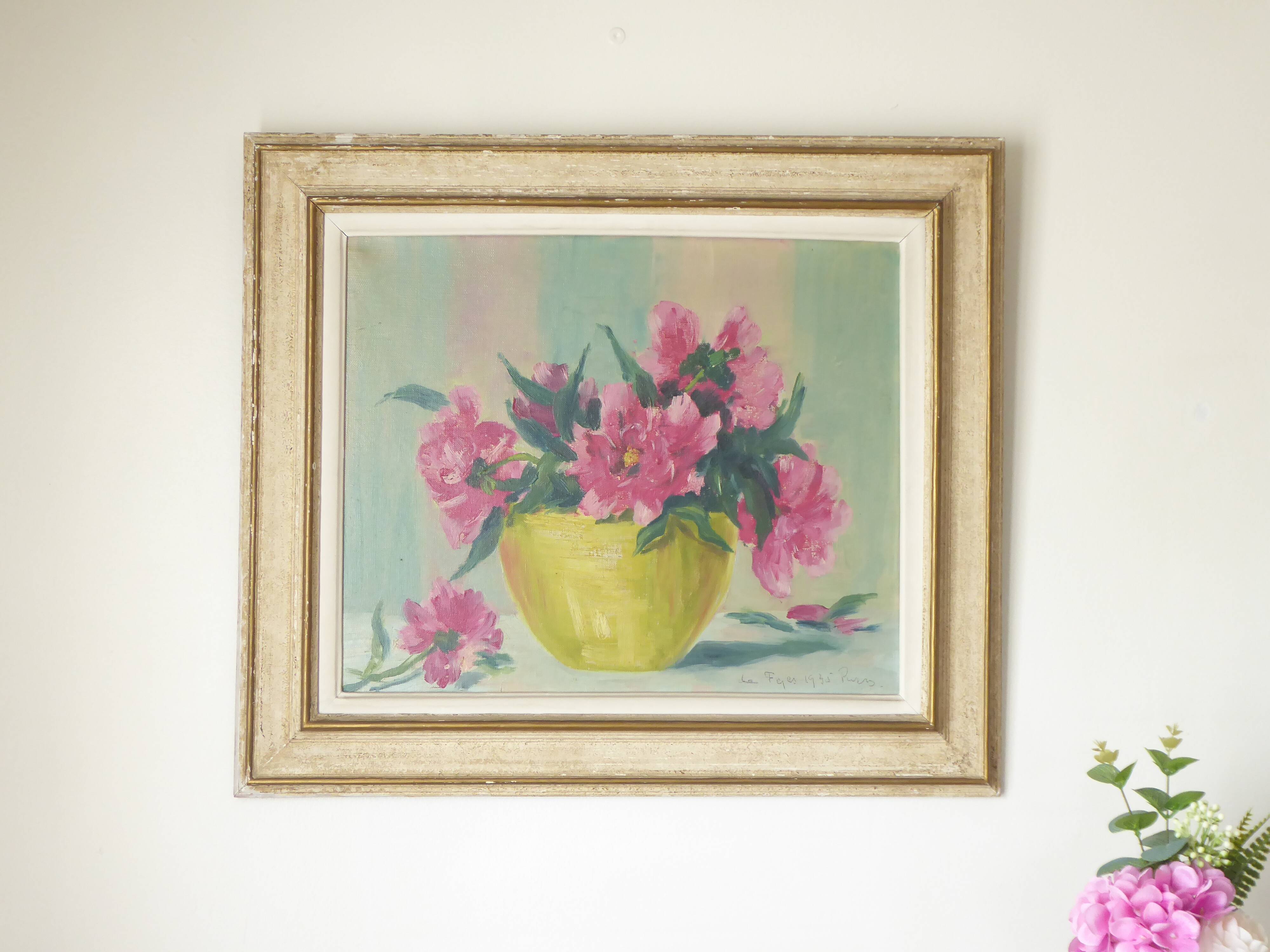 Bouquet de fleurs Huile sur toile