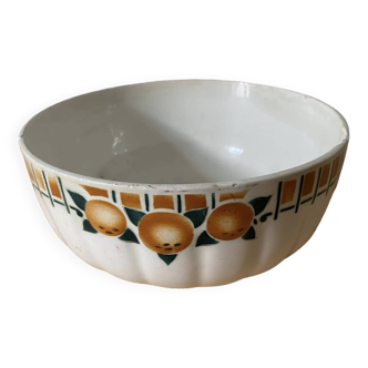 Earthenware salad bowl from the Ceranord St Amand Manufacture, Cotentin model