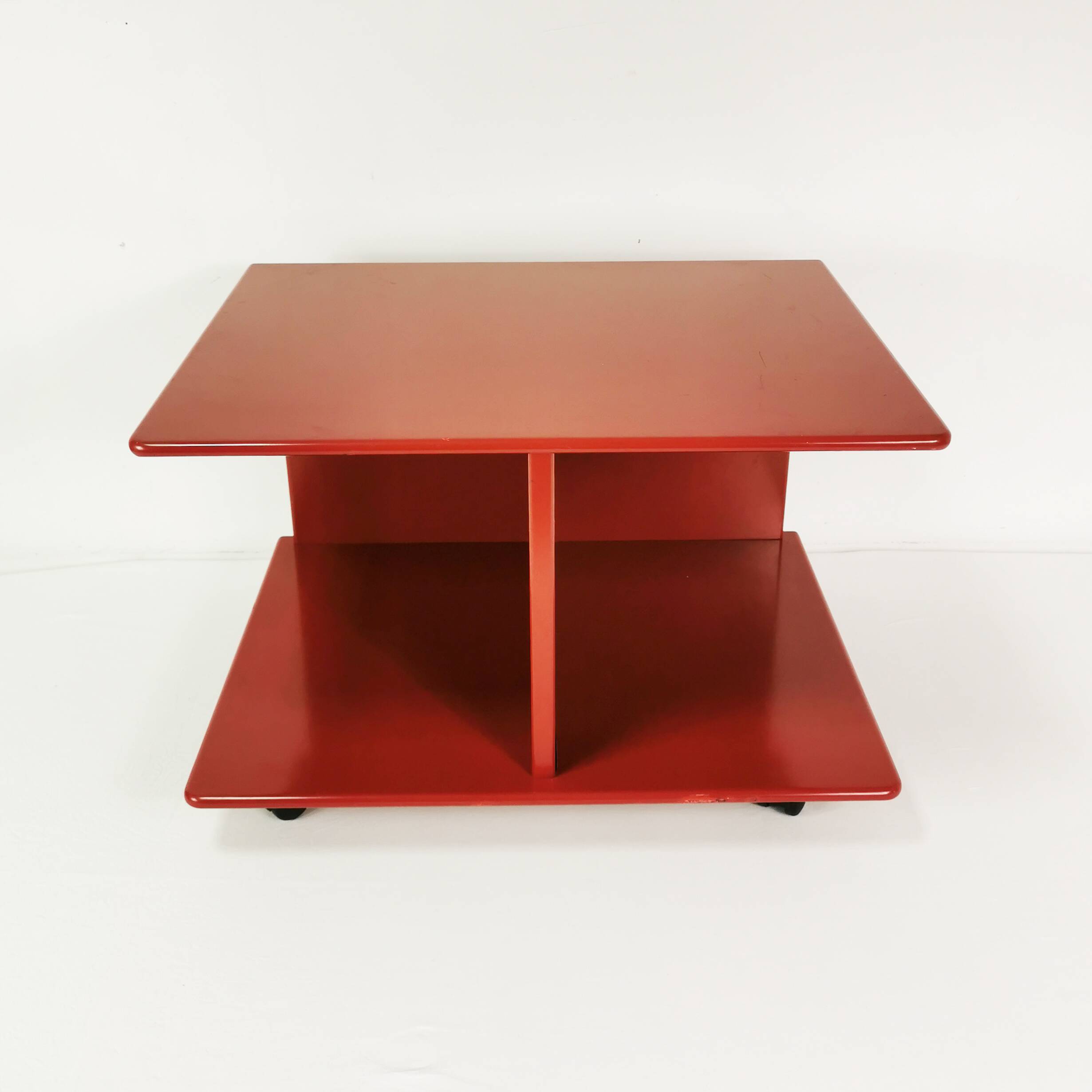 Modernist wall table-cabinet, mutaro, interlubke, germany, 1970s.