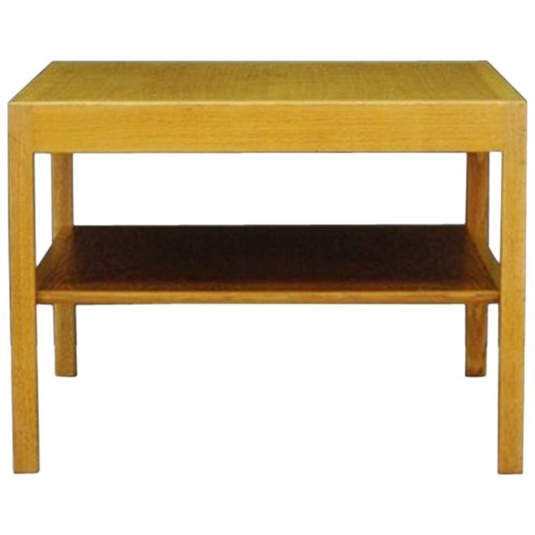 Ash coffee table, Danish design, 1960s, designer: Hans J. Wagner, manufactu