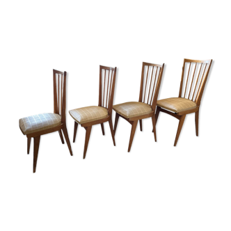 Suite of 4 chairs 1950