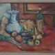 Oil Painting on Canvas 1945 Still Life GIORGIO CASINI (1908-1984)