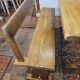 Farm table with benches