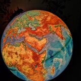 Globe terrestre lumineux Columbus Verlag - Paul Oestergaard 1980
