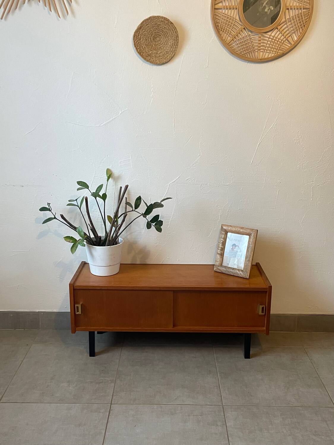 Enfilade / meuble télé vintage en chêne