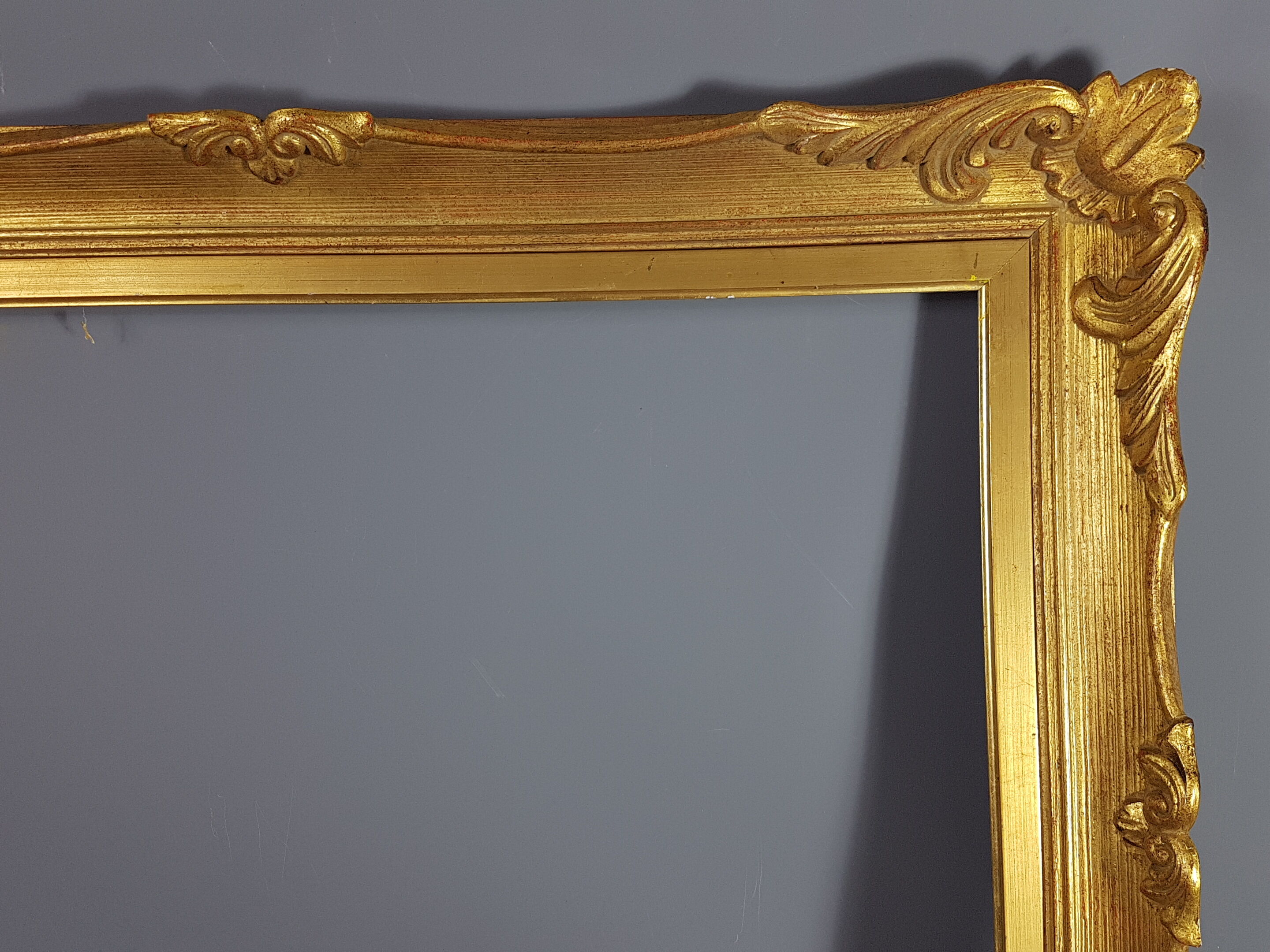 Former Original gold leaf gilding key frame, Style Louis XV 76x61 leafing 61x46.4 cm SB116