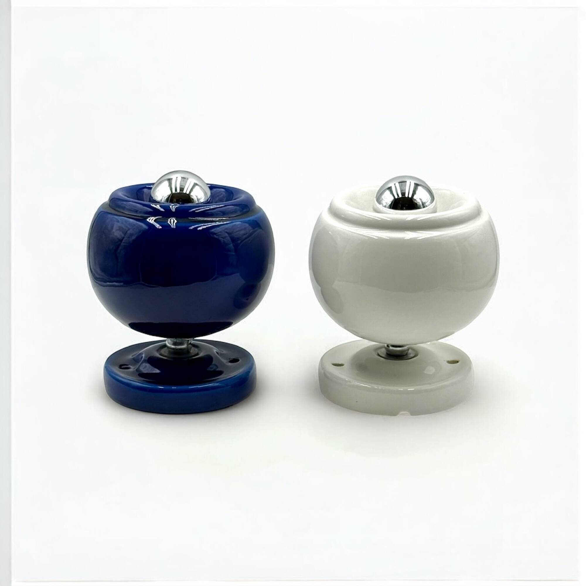 Vintage Ceramic Wall Lamps with Adjustable Mount. Set of 2, 1970s