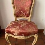 Bergère armchair and chair