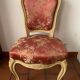 Bergère armchair and chair