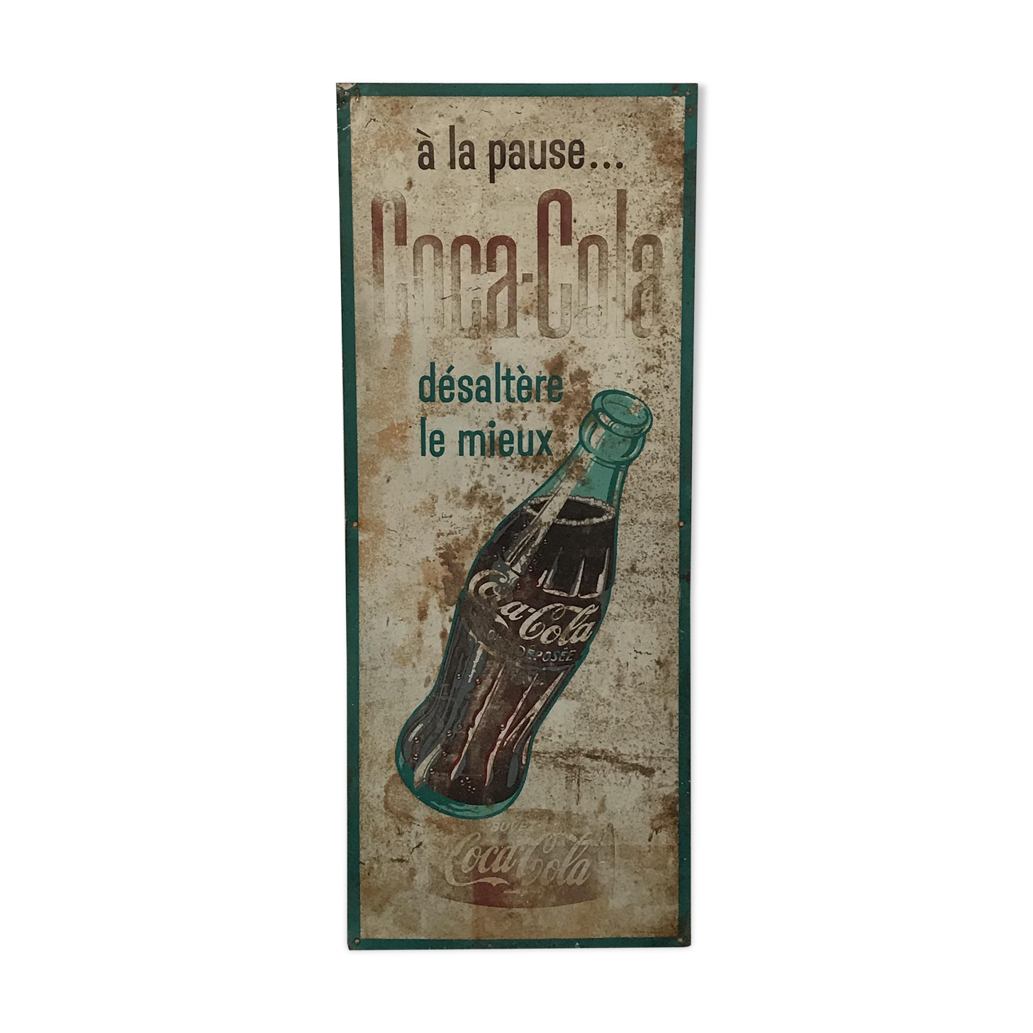 Coca Cola 50s advertising plate