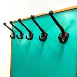 Retro Wall Hanger with Mirror, 1960s, Czechoslovakia