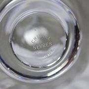 Large crystal decanter from Sèvres, vintage 1970s-1980s.