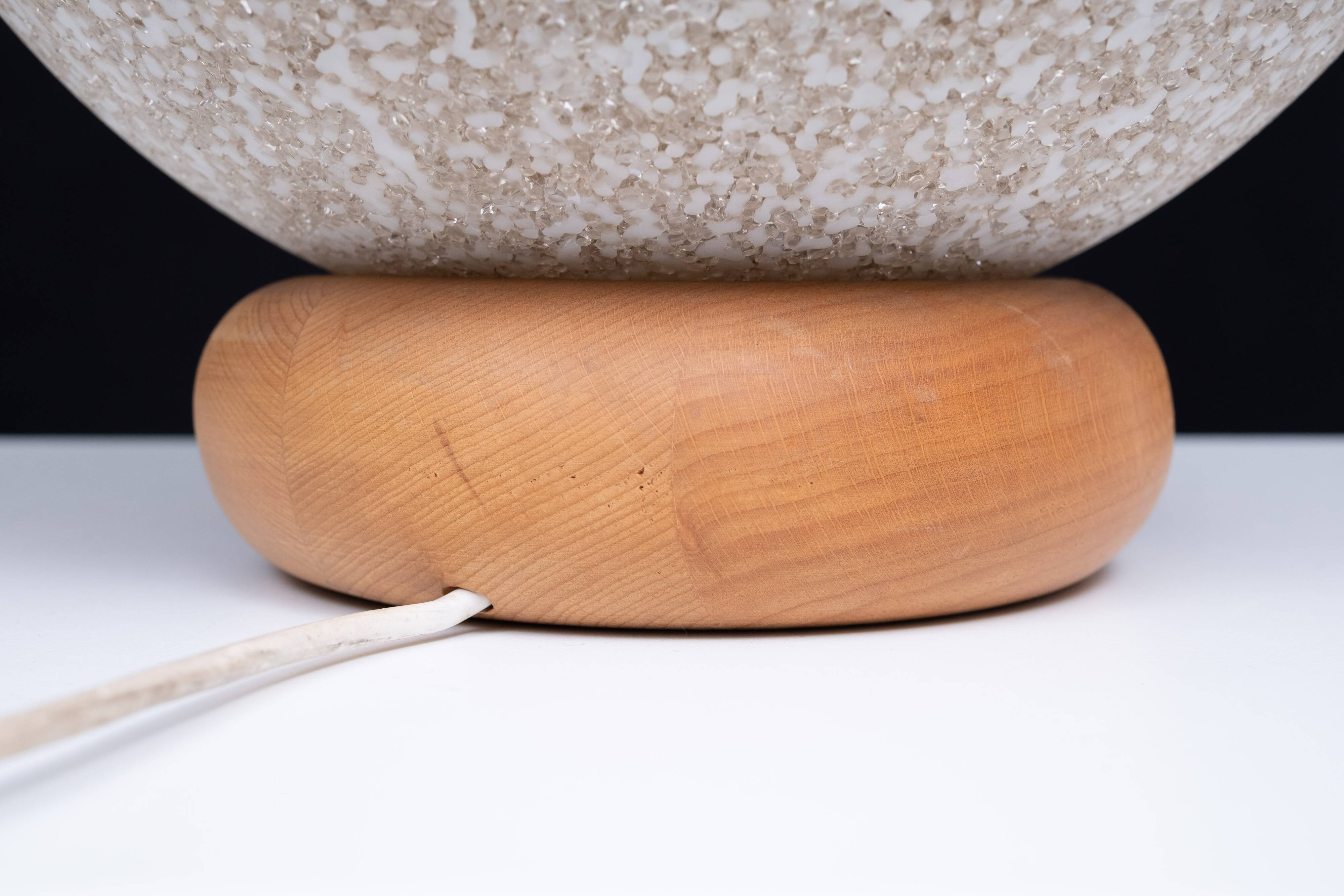 Ball lamp on Pine base 1970 France