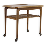 1970s beech serving cart by Drevotvar Czechoslovakia